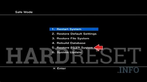 how do you factory reset ps3